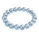preview thumbnail 10 of 15, Classic Ball Round Imitation Pearl Strand Stretch Bracelet More Colors Blue - Blue