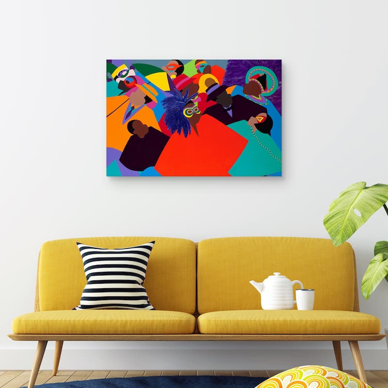 Mardi Gras by Synthia SAINT JAMES Canvas Art Print