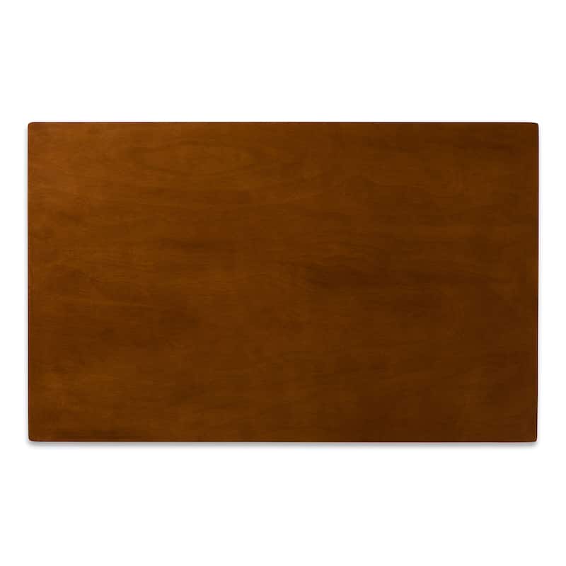 Maila Mid-Century Walnut Brown Finished Wood Dining Table