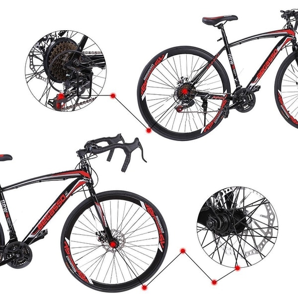 Begasso Simanos Full Suspension Road Bike 21 Speed Disc Brakes