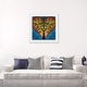 preview thumbnail 15 of 18, iCanvas "Heart With Blossoming Tree Of Life Inside On Blue Background" by Valery Rybakow