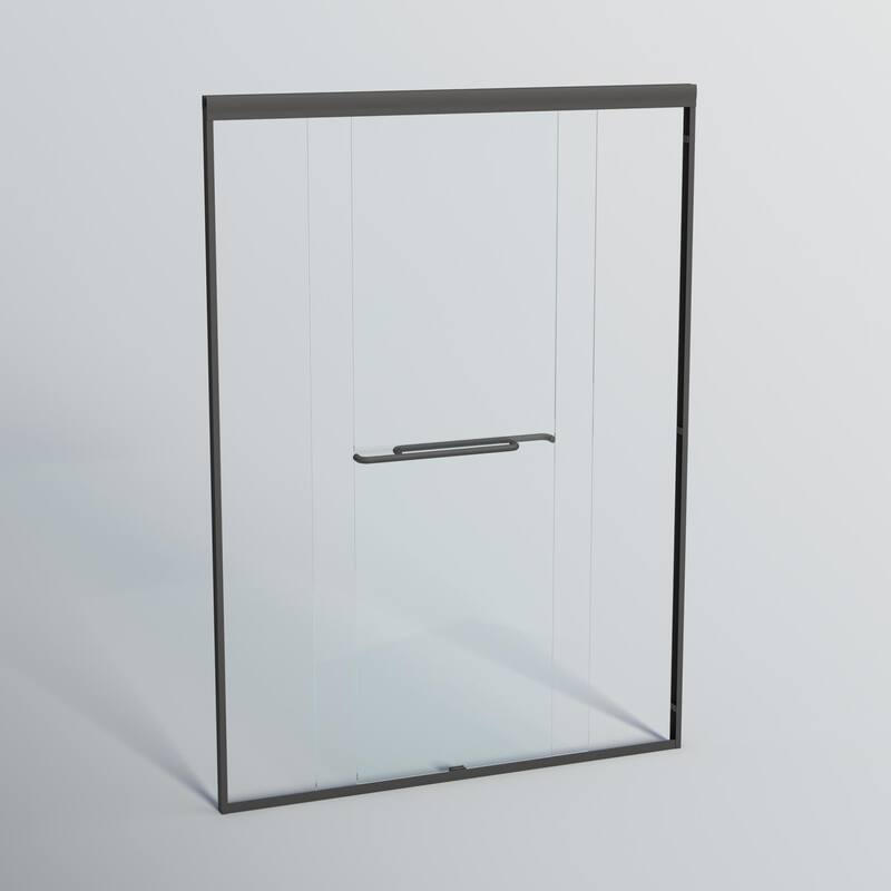 Double Sliding Shower Door, Semi-frameless