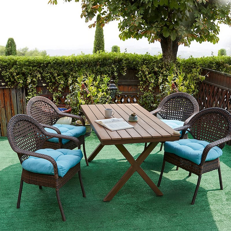 Indoor-Outdoor Reversible Patio Seat Cushion