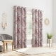 preview thumbnail 7 of 14, Sun Zero Sahar Global Medallion Print Room Darkening Grommet 1-Piece Curtain Panel, Single Panel