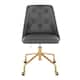 Option Grey Faux Leather/Gold