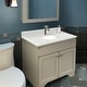 preview thumbnail 12 of 12, Transolid VT43.5x22-1OU-1 Silestone 44" Quartz Vanity Top with Stellar Snow