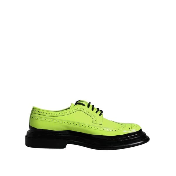 Dolce & Gabbana Neon Green Leather Lace Up Derby Dress Men's Shoes - Bed  Bath & Beyond - 42269781