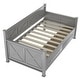 preview thumbnail 19 of 24, Twin Size Wooden Modern and Rustic Casual Style Daybed with 2 Large Drawers,Bed W/X Frame Design,for Apartment, Bedroom