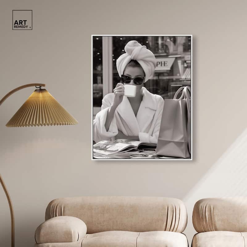 Early Morning Coffee Canvas by Art Remedy