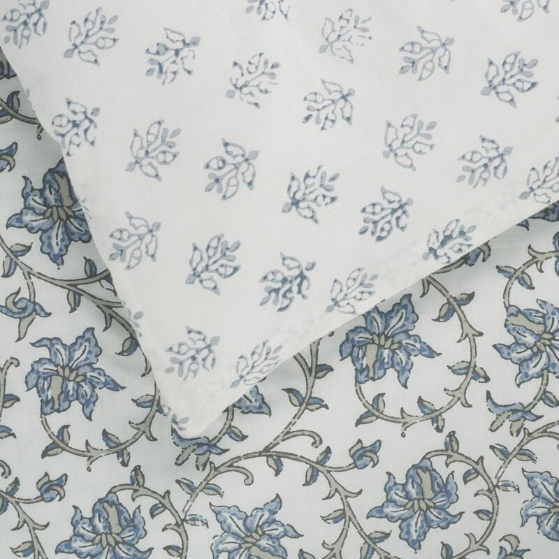 SAFAVIEH HOME 100% Cotton Floral Reversible 3-piece Comforter Set