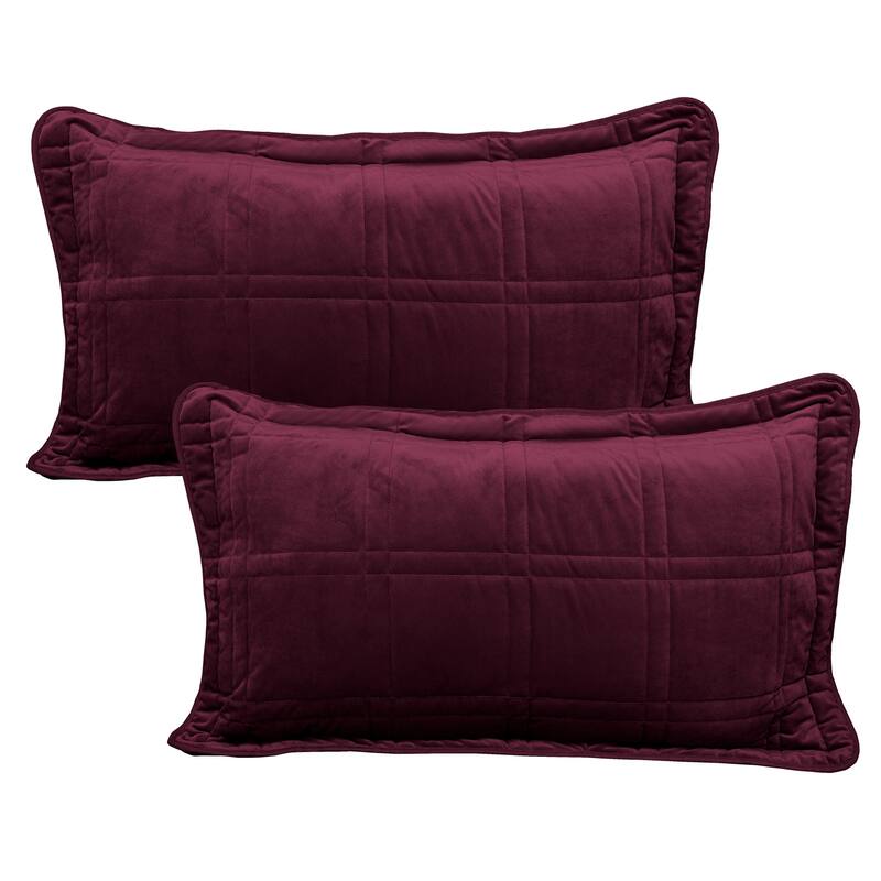 Home Soft Things 3 Piece Box Quilted Micromink Bedspread 102" x 90"