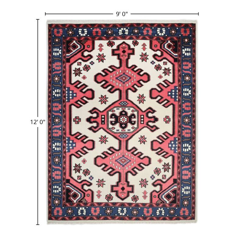 Overton Handmade Boho Southwestern Area Rug