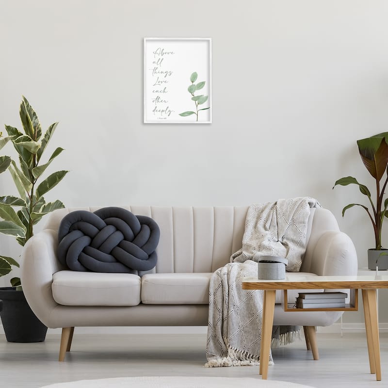 Stupell Love Each Other Deeply Framed Giclee Art Design By Lucille Price