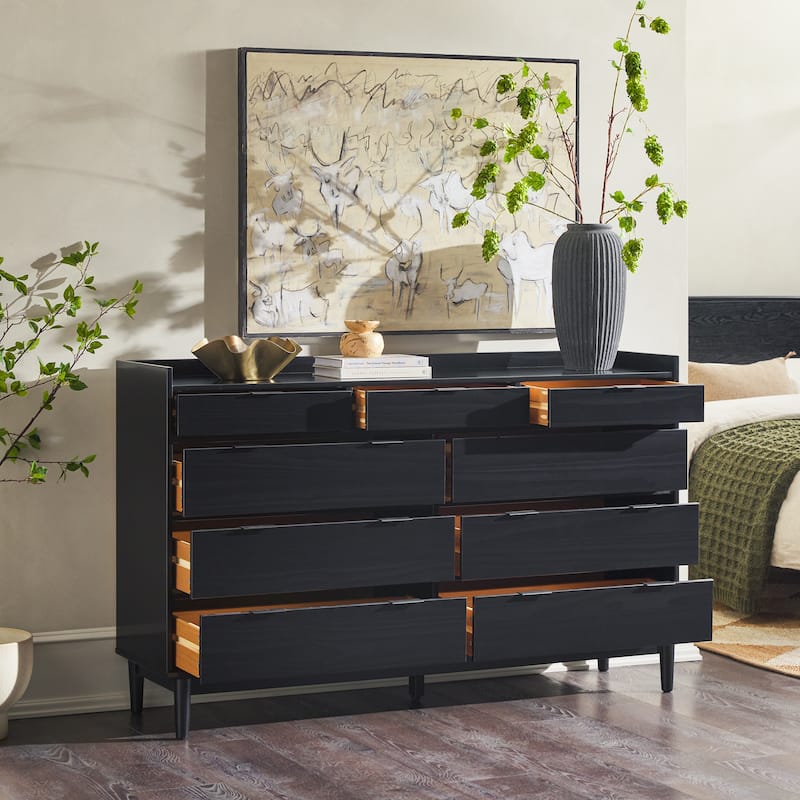 Middlebrook Modern Gallery Top Solid Wood Dresser