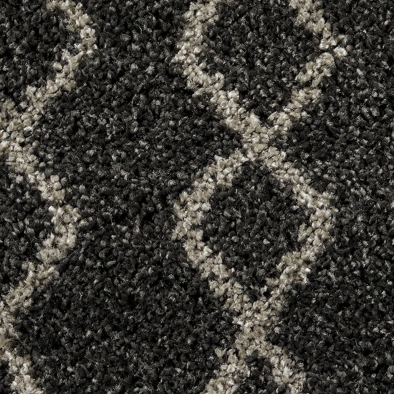 Nourison Geometric Moroccan Boho Shag Area Rug