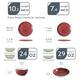 vancasso Bonbon 24-Piece Dinnerware Set (Service for 6)