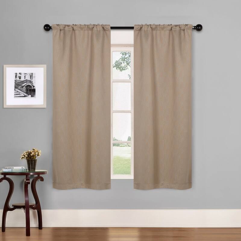 Superior Zuri Washable Room Darkening Curtains, Set of 2 Panels
