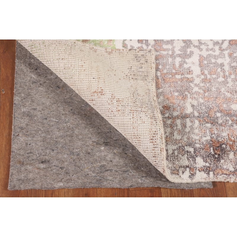 Contemporary Abstract Foyer Rug Handmade Wool Carpet - 2'10"x 4'11"