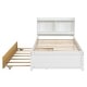 preview thumbnail 33 of 64, Wood Storage Bed with Trundle,Bookcase
