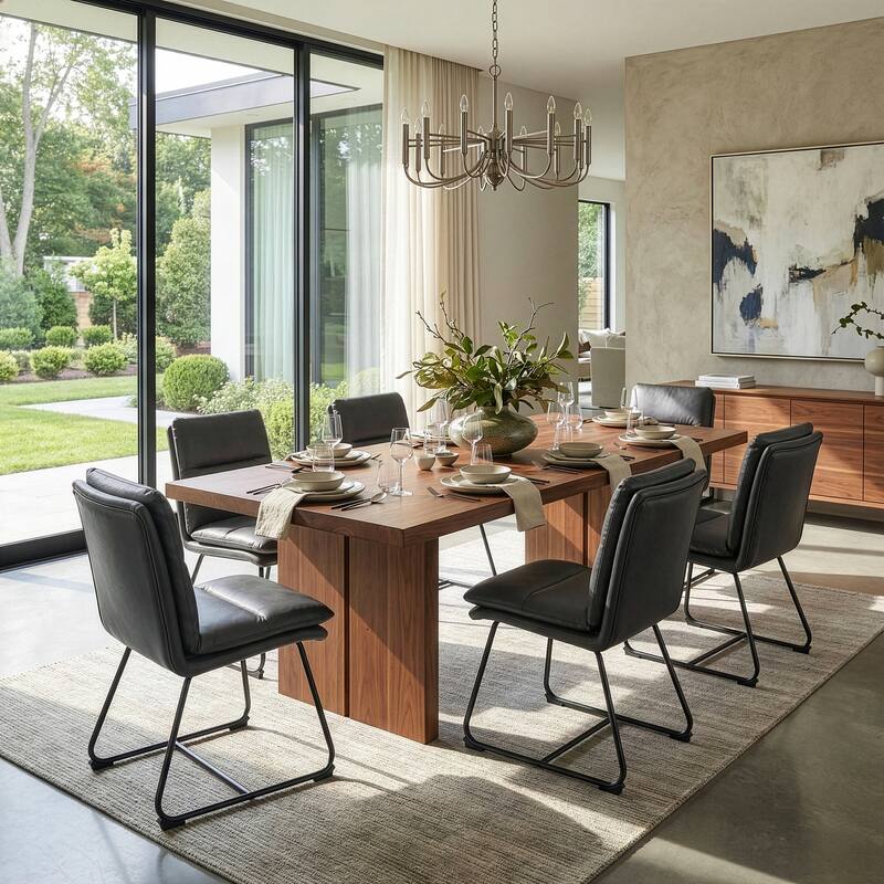 Aulani Upholstered Metal Frame Dining Chair (Set of 2)