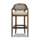 preview thumbnail 12 of 19, Americana Modern Cane Back Bar Stool - Counter or Bar Height - 26 or 30 Inch - Solid Oak Wood Frame - No Assembly Required Single - Taupe Beige Textured Weave - Bar Height