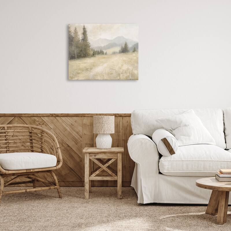 Stupell Fog on Mountain Valley Canvas Wall Art Design By Petal Prints Design