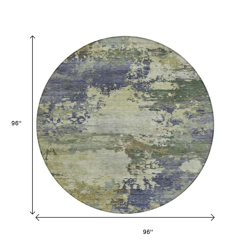 HomeRoots Abstract Transitional Rectangle Outdoor Rug