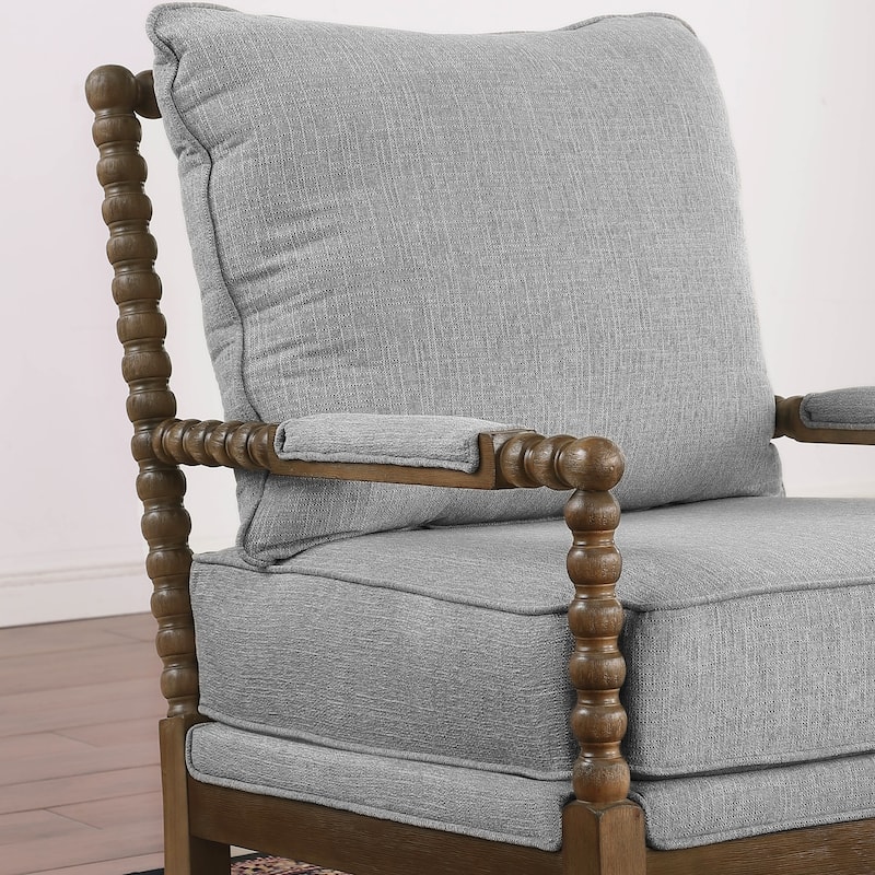 Morden Fort Modern Spindle Chair, Accent Chair for Livingroom