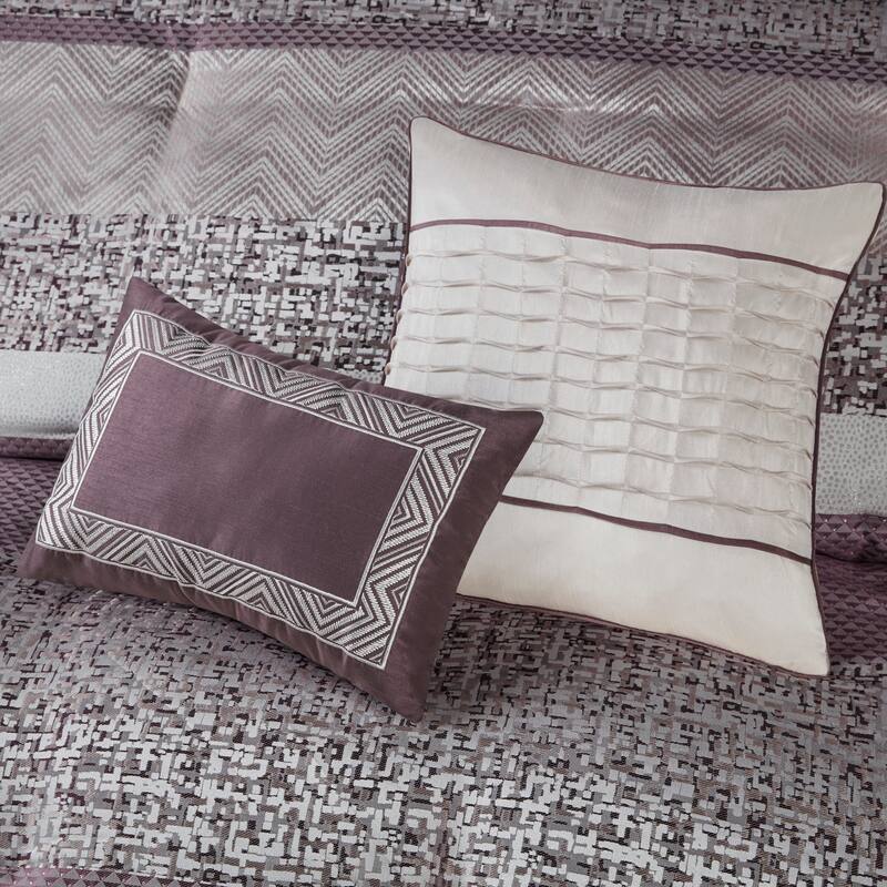 Madison Park Melody 7 Piece Jacquard Comforter Set