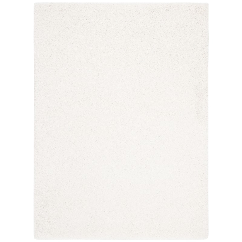 SAFAVIEH Royal Shag Soffia 2-inch Thick Rug - 6' 7" x 6' 7" - Cream - Square