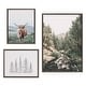 preview thumbnail 6 of 10, Kate and Laurel Sylvie Landscape Framed Canvas Set by Various Artists 3 Piece - Plastic - Grey