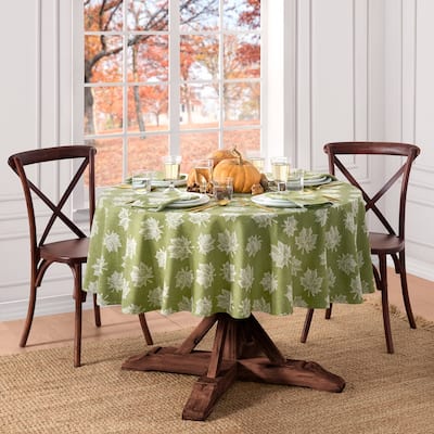 Falling Leaves Jacquard Tablecloth