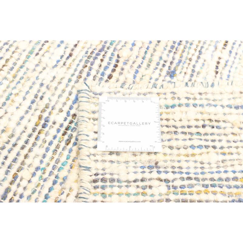 ECARPETGALLERY Braid weave Sienna Cream Wool Rug - 4'1 x 6'1