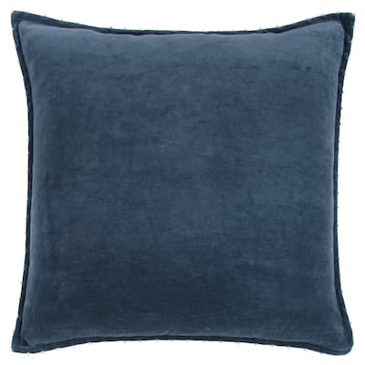 Rizzy Home Cotton Velvet Beaded Throw Pillow