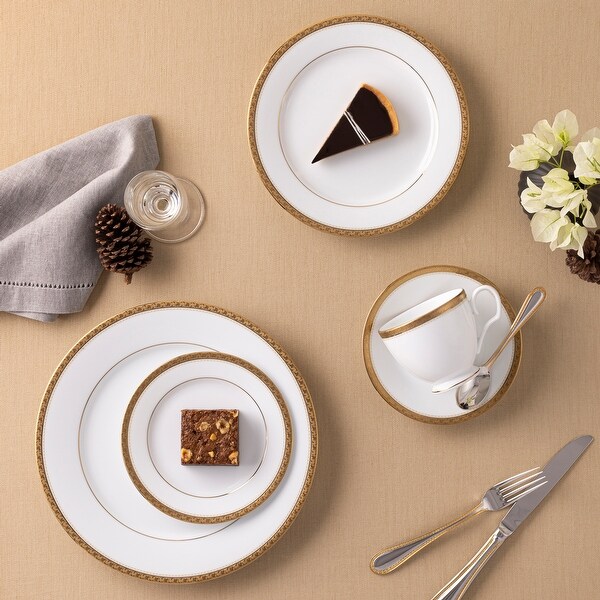 Noritake Charlotta 60-Piece Dinnerware Set, Service For 12 - Bed