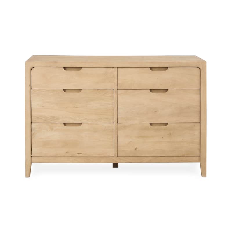 Classic Home Laguna 6-Drawer Mango Wood Dresser