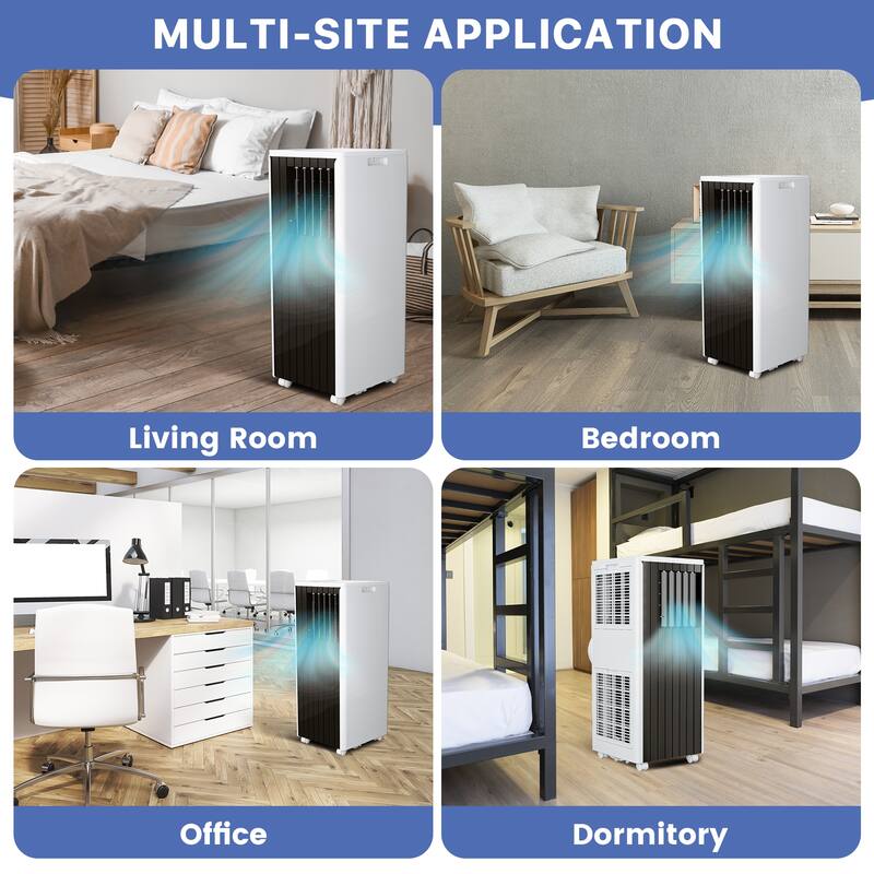 8,000BTU Portable Air Conditioners, 3-in-1 AC Unit for Room up to 350 Sq. Ft