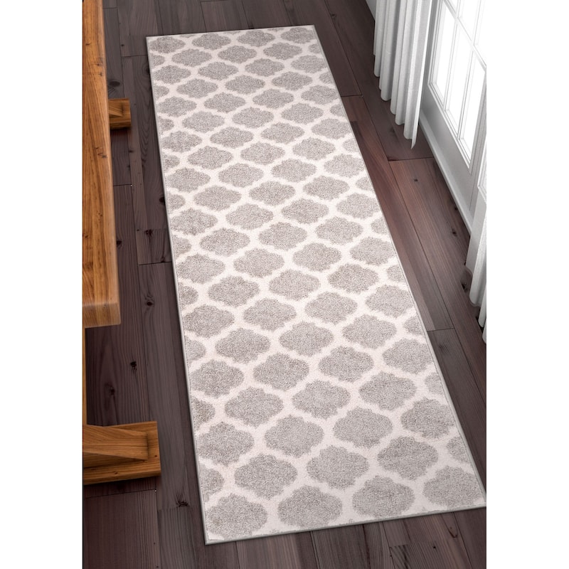 Well Woven Modern Trellis Lines Runner Rug - 2' x 7'3"