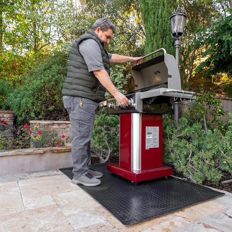 Permasteel 65" W x 39" D Under Grill Mat