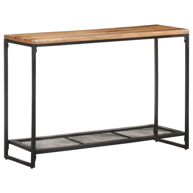 vidaXL Console Table 43.3"x13.8"x29.5" Solid Acacia Wood - 43.3" x 13.8" x 29.5"