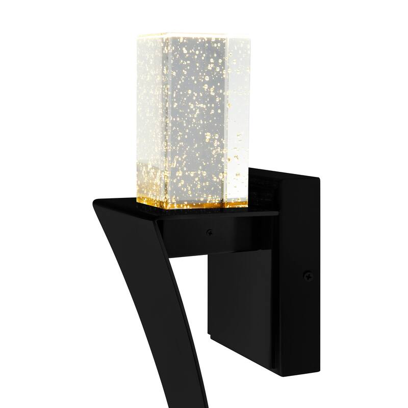 Catania LED Integrated Black Wall Light