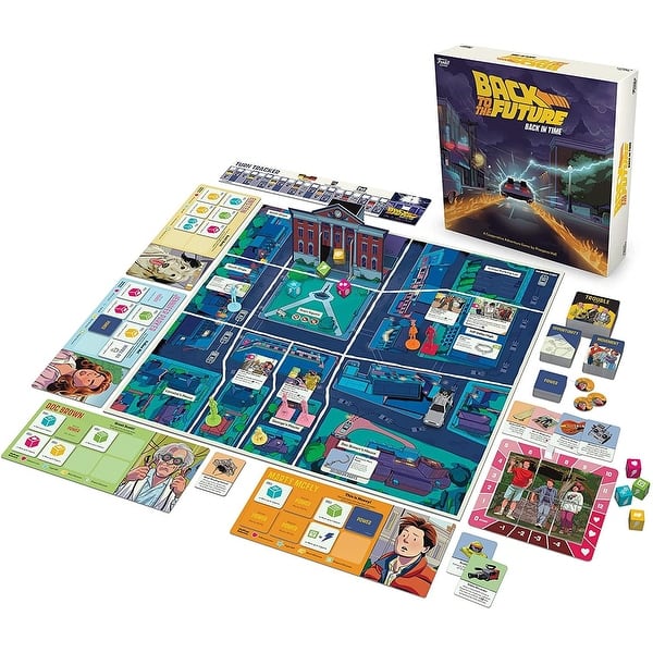 slide 2 of 4, Back To The Future Back In Time Funko Board Game