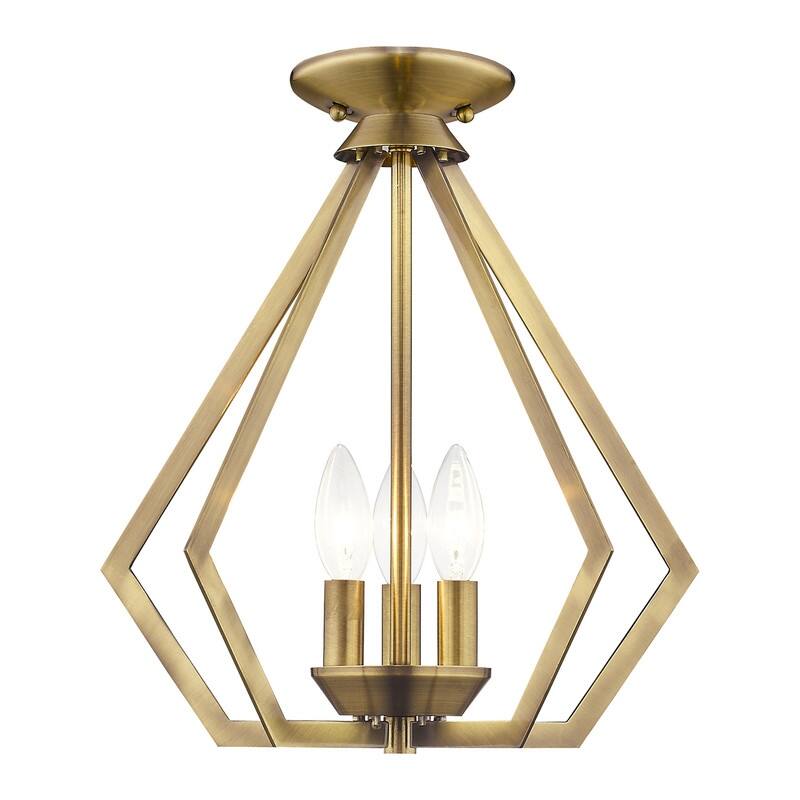Livex Lighting 3-light Pendant 40923-01 - 14" DIA X 14" H/ 14" DIA X 16" H
