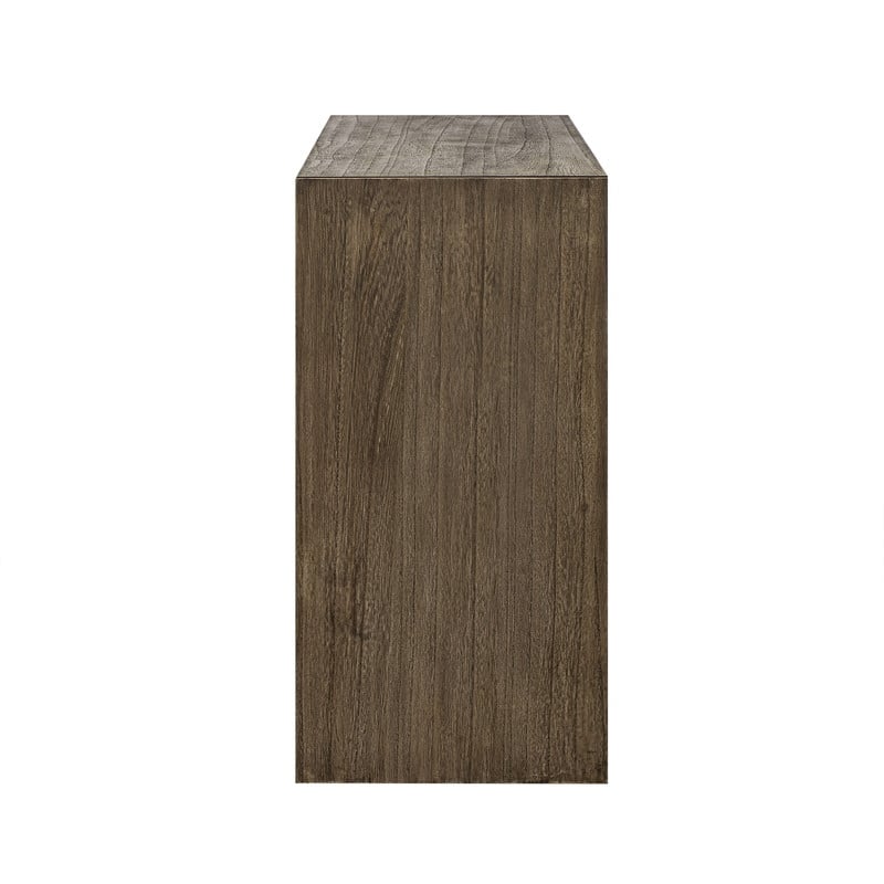 Modern Console Table with Unique Striped Design, Elegant Narrow Sofa Table Rectangular Entryway Table for Living Room