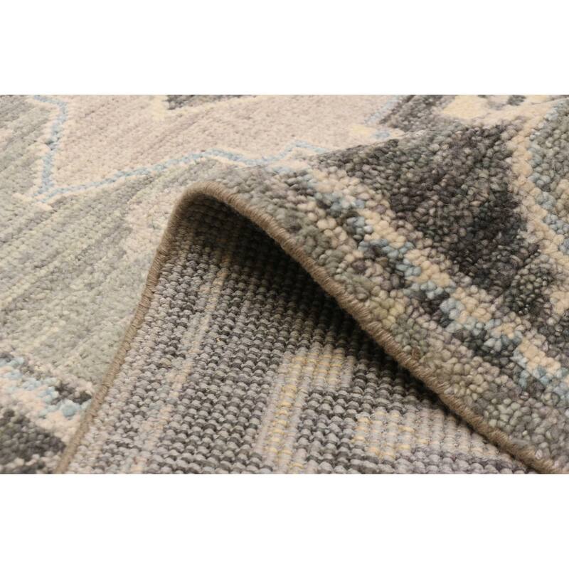 ECARPETGALLERY Hand-knotted Jules Serapi Grey Wool Rug - 8'0 x 9'10