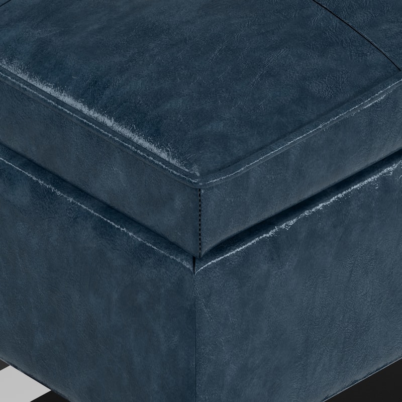 WYNDENHALL Essex 44 inch Wide Transitional Rectangle Ottoman Bench