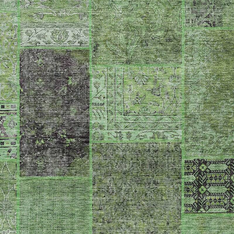 HomeRoots Patchwork Transitional Rectangle Outdoor Rug