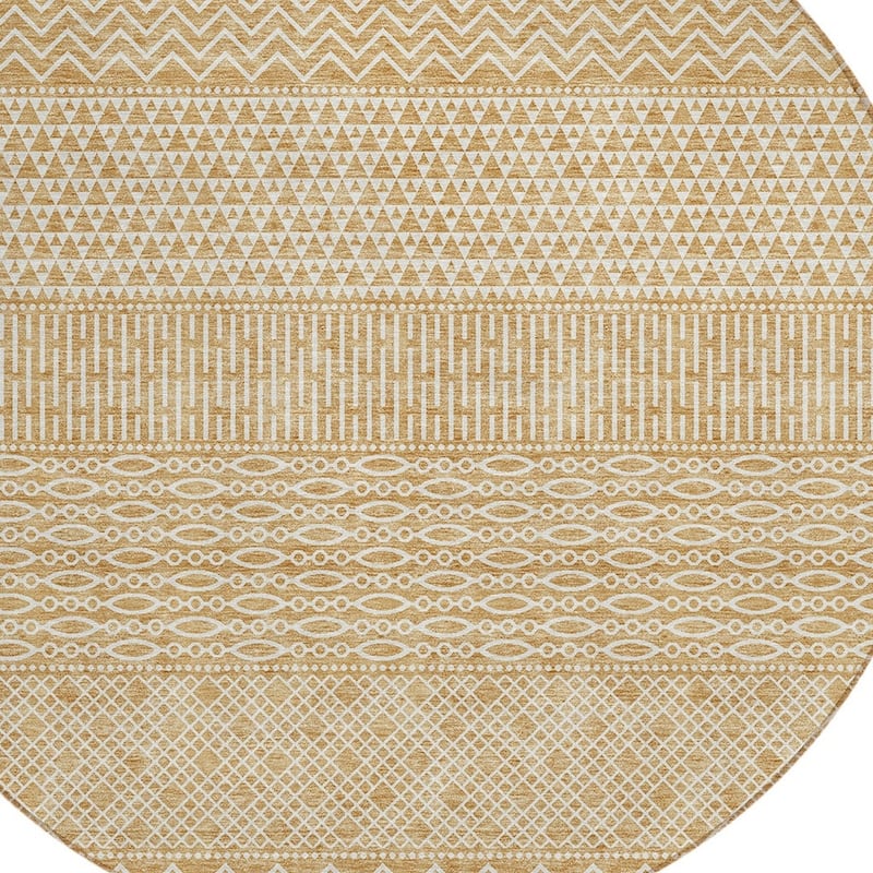 HomeRoots Chevron Modern Rectangle Outdoor Rug
