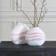 preview thumbnail 5 of 3, Uttermost 18159 Blush Glass Decorative Vases - Set of 2