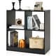 preview thumbnail 4 of 29, Costway 4-Cube Bookcase Floor Open Wooden Bookshelf Storage Cabinet - See Details Black